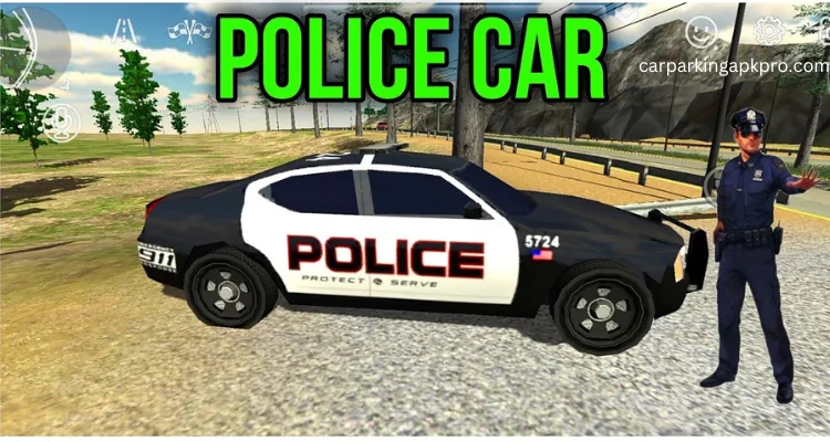 Police car in car parking multiplayer