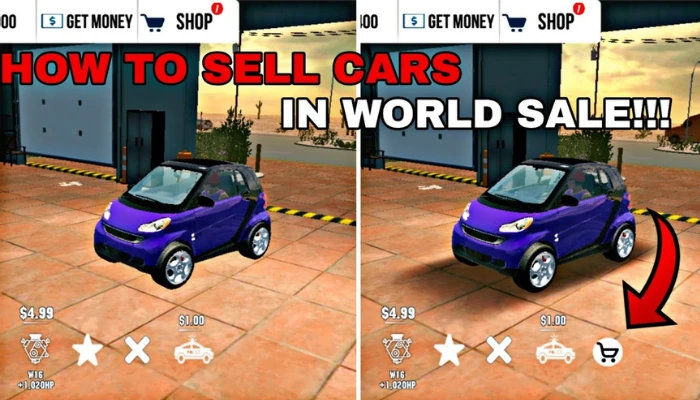 Sell a Car in Car Parking Multiplayer